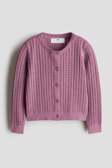 Fine-Knit Cardigan