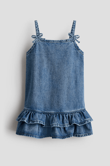 Denim Ruffle Dress