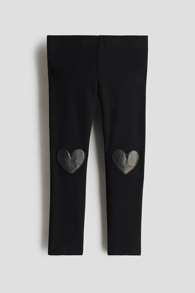 H&M Heart-Patch Leggings