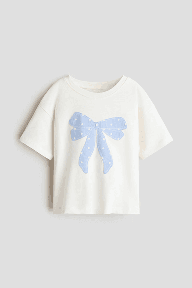 Bow-Appliqué T-Shirt
