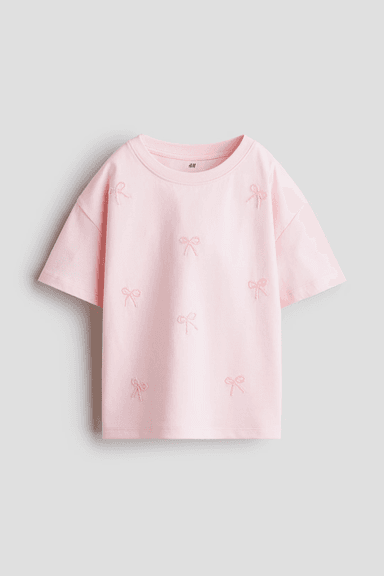 Embroidered Bow T-Shirt