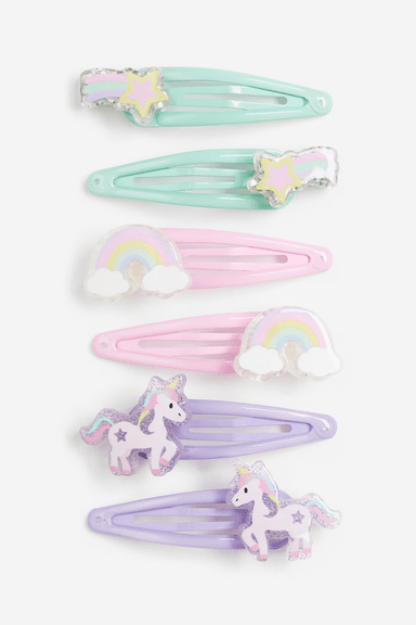 Glitter Star & Unicorn Hair Clips