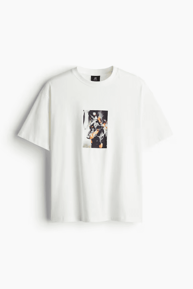 H&M Regular Fit Printed T-Shirt