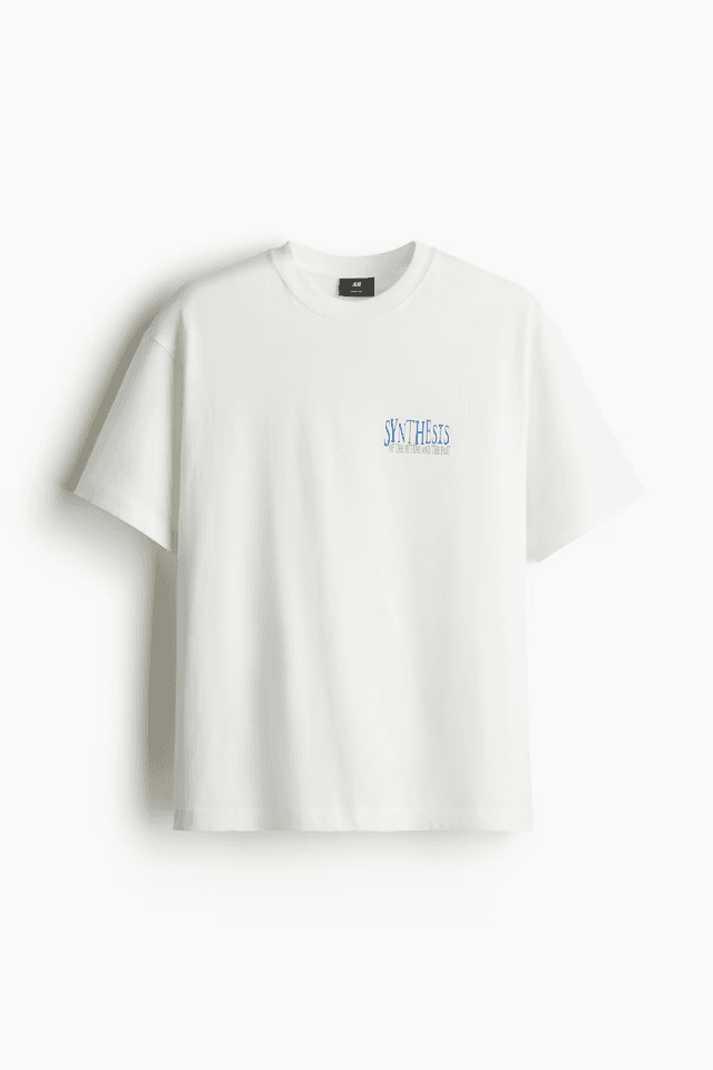 H&M Loose Fit Printed T-Shirt