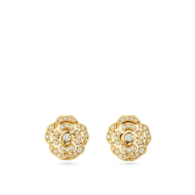 Bouton de Camélia Earrings