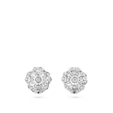 Bouton de Camélia Earrings