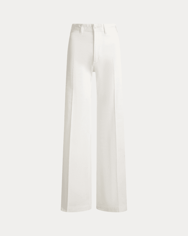 Polo Ralph Lauren Wide-Leg Cotton Twill Pant