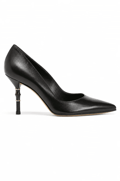 Gucci Bamboo Heel Pointed-Toe Pump