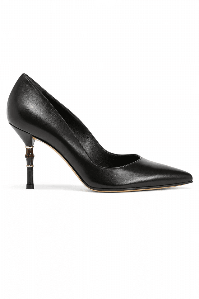 Gucci Gucci Bamboo Heel Pointed-Toe Pump