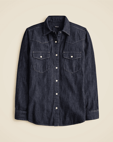 Western denim shirt