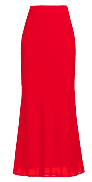 Brystow Silk Midi Skirt